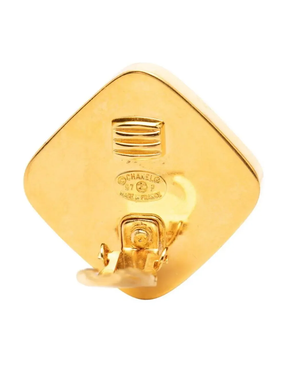 Chanel Cc Logo Clip-On Earrings Gold- #287815C81B